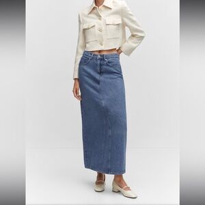 Long Denim Skirt